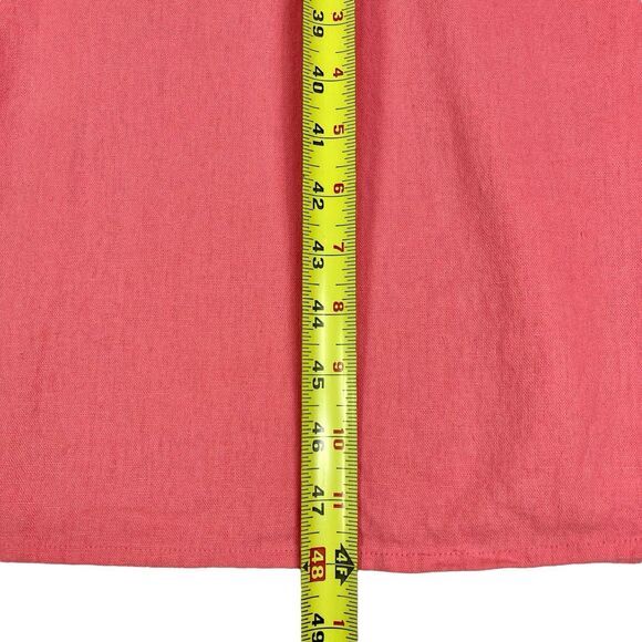 Old Navy Linen Maxi Dress Womens Sz S Pink Rose V-Neck Summer Beachy Coastal New - Picture 11 of 14